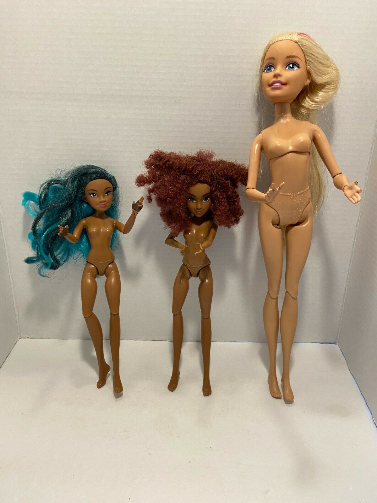 Monster High Dolls Rare Lot Of 3 Assorted Dolls With No Clothes 12