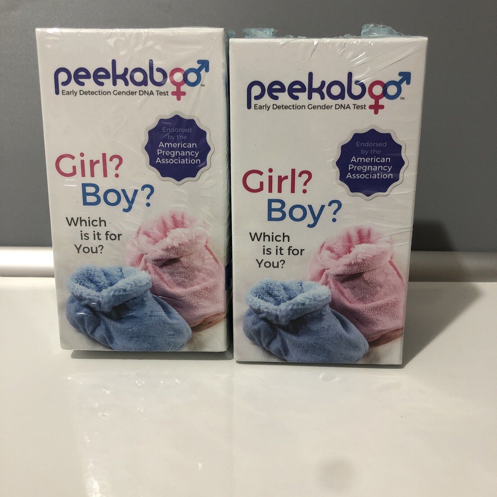 Lot Of 2 Peekaboo Early Detection Gender Dna Test $54 Lab Fee Required Exp 11/22