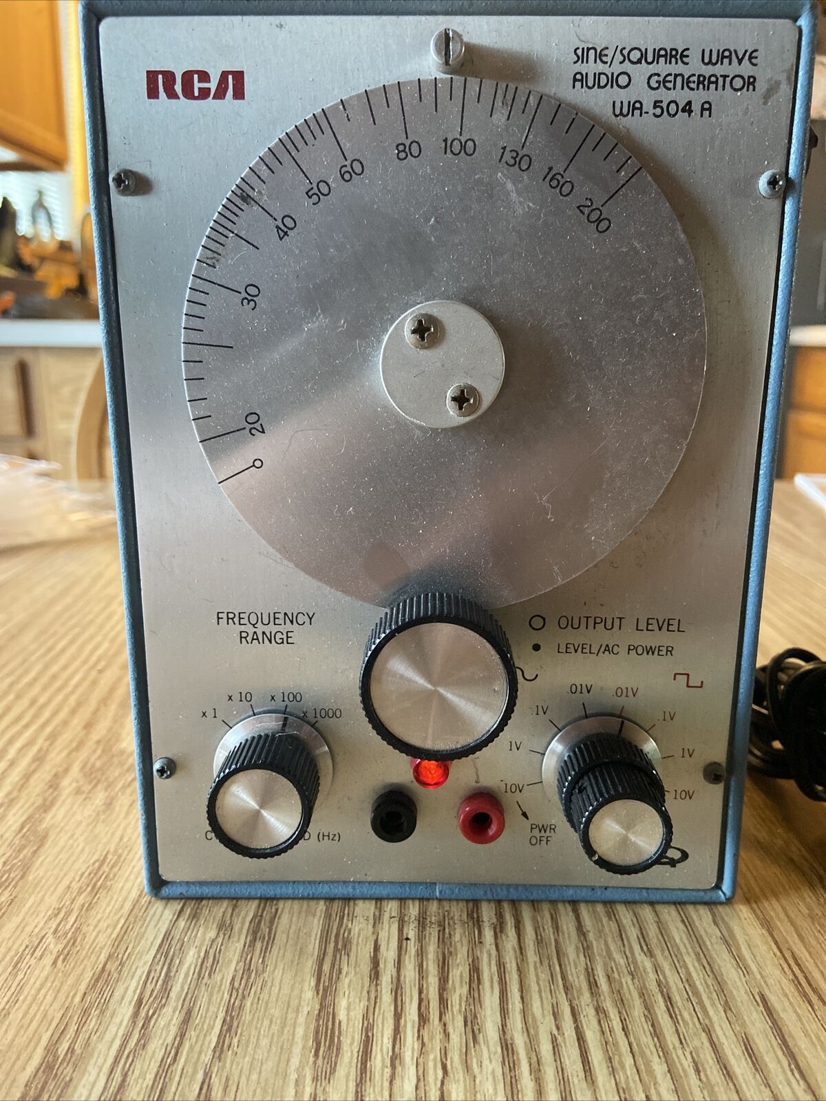 Vintage Rca Sine / Square Wave Audio Generator, Type Wa-504a, Solid State