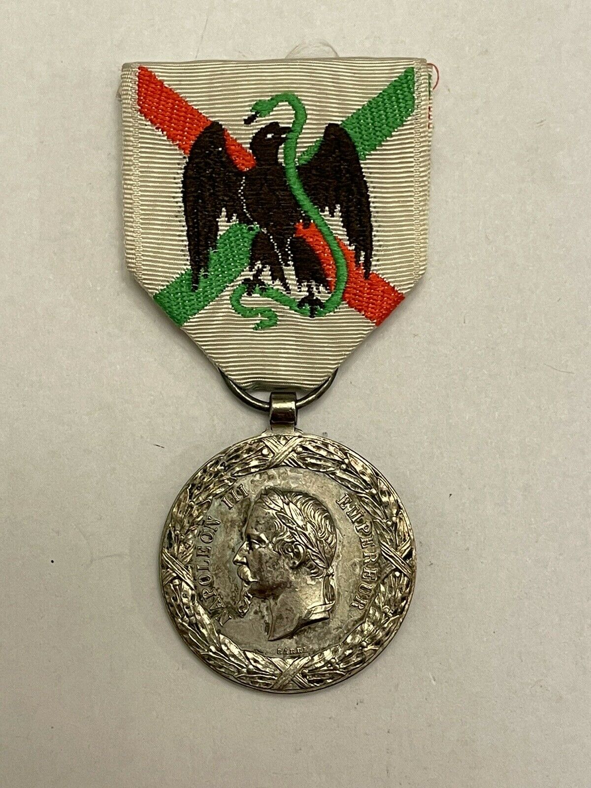 Pre-WW1 French Colonial 1862-1863 Mexico Campaign Medal - Pin/Badge/Award
