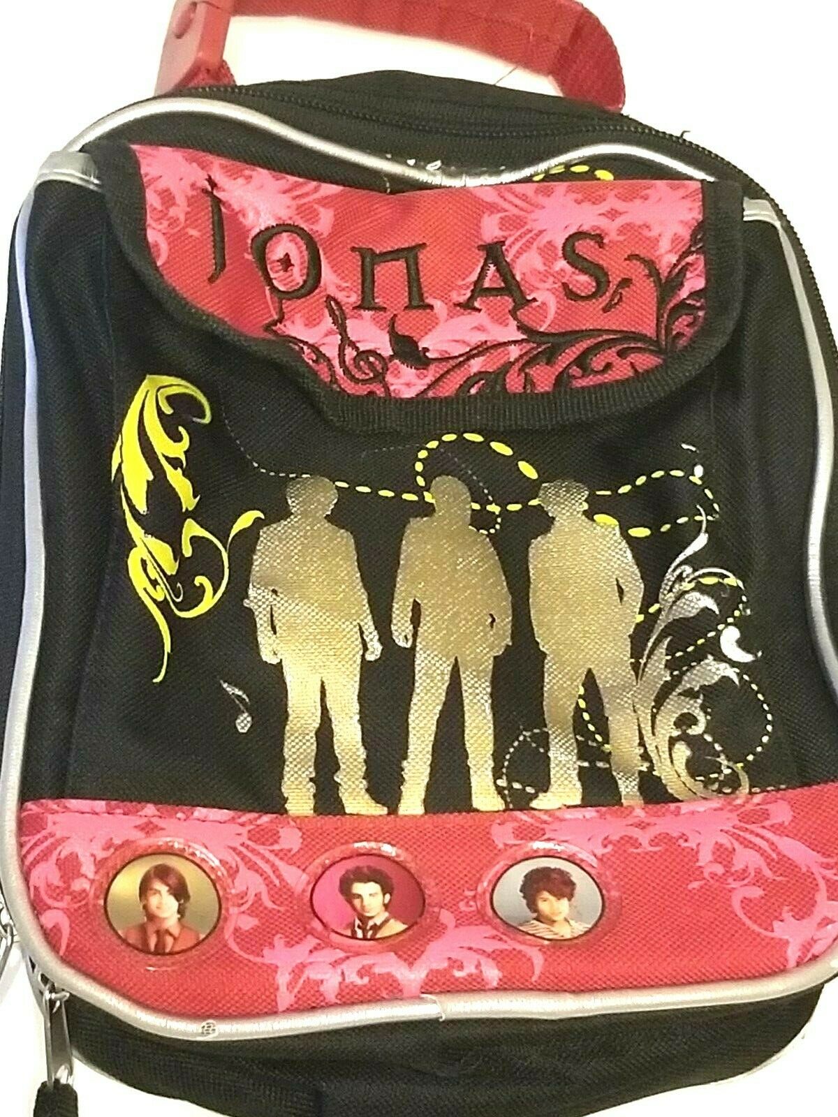 Disney Calego The Jonas Bros. Memorabilia Lunch Bag Black Pink