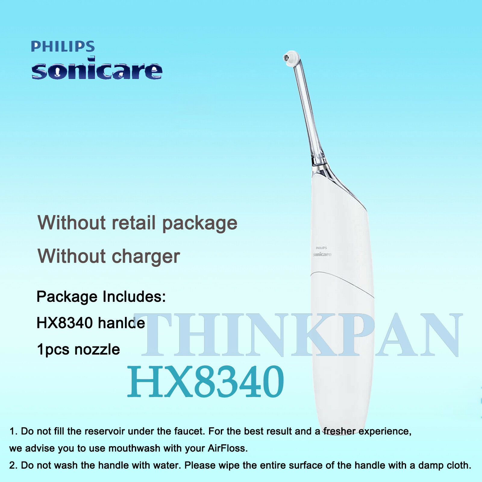 Genuine Philips Sonicare Airfloss Pro Hx8332/11 Hx8340 Flosser Handle+nozzle Us