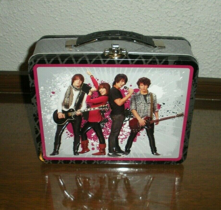 Camp Rock Lunch Box Tin Jonas Brothers Demi Lovato Movie Memorabilia Vtg New-nwt