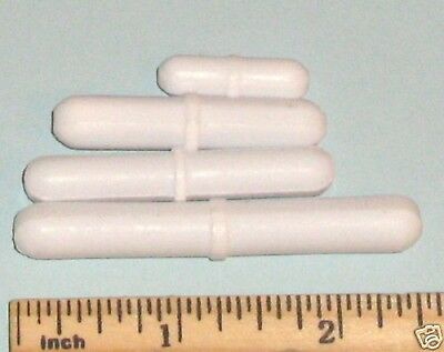 Set 4 Magnetic Stirrer Bar Stir Mixer Bars Ptfe From Small 1" To Large 2.5" New