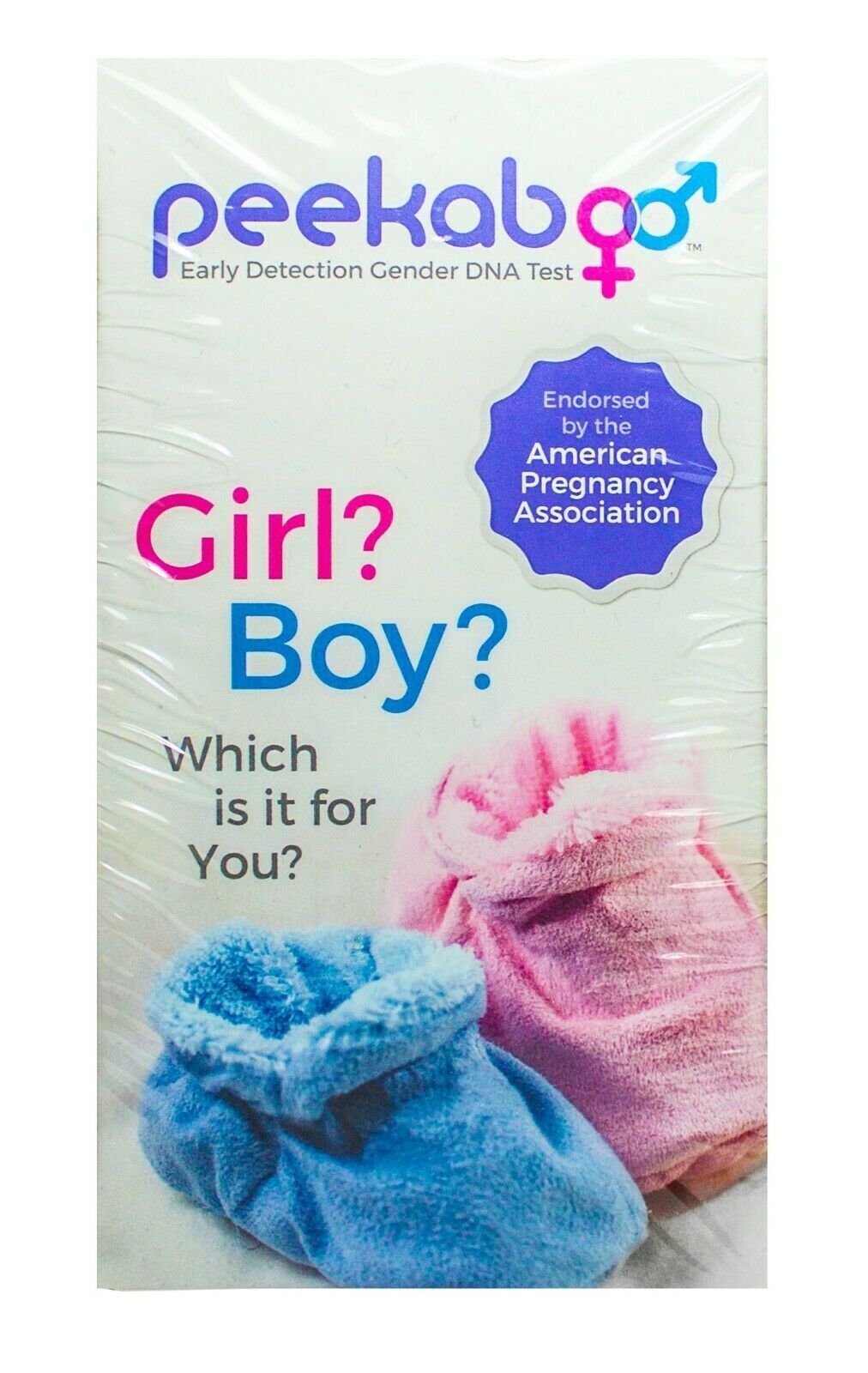 Peekaboo Early Detection Gender Dna Test New Sealed $54 Lab Fee Required!