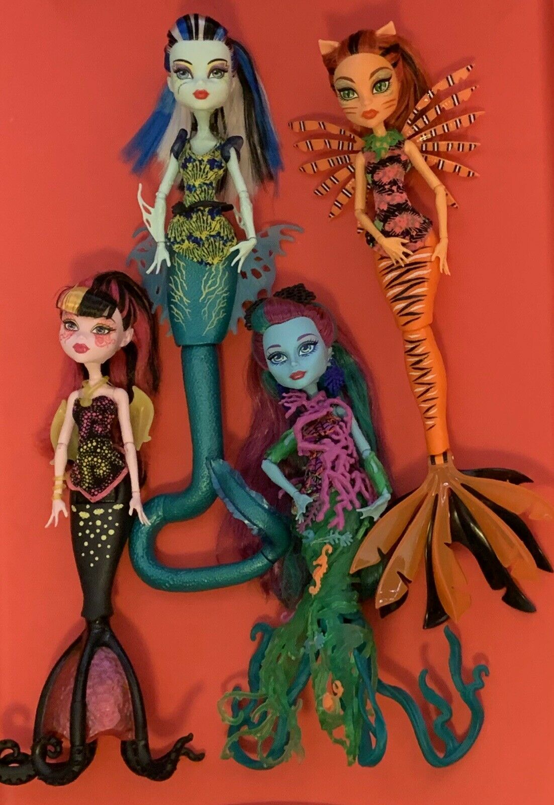 Monster High Great Scarrier Reef Lot Draculaura Frankie Toralei Posea