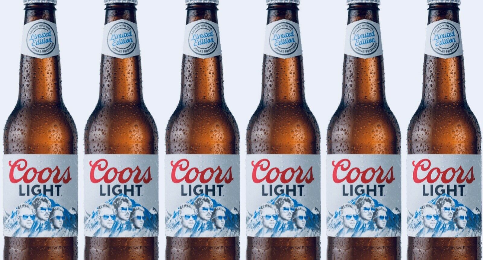 Limted Edtion Jonas Brothers Coors Light Empty Bottles (6)