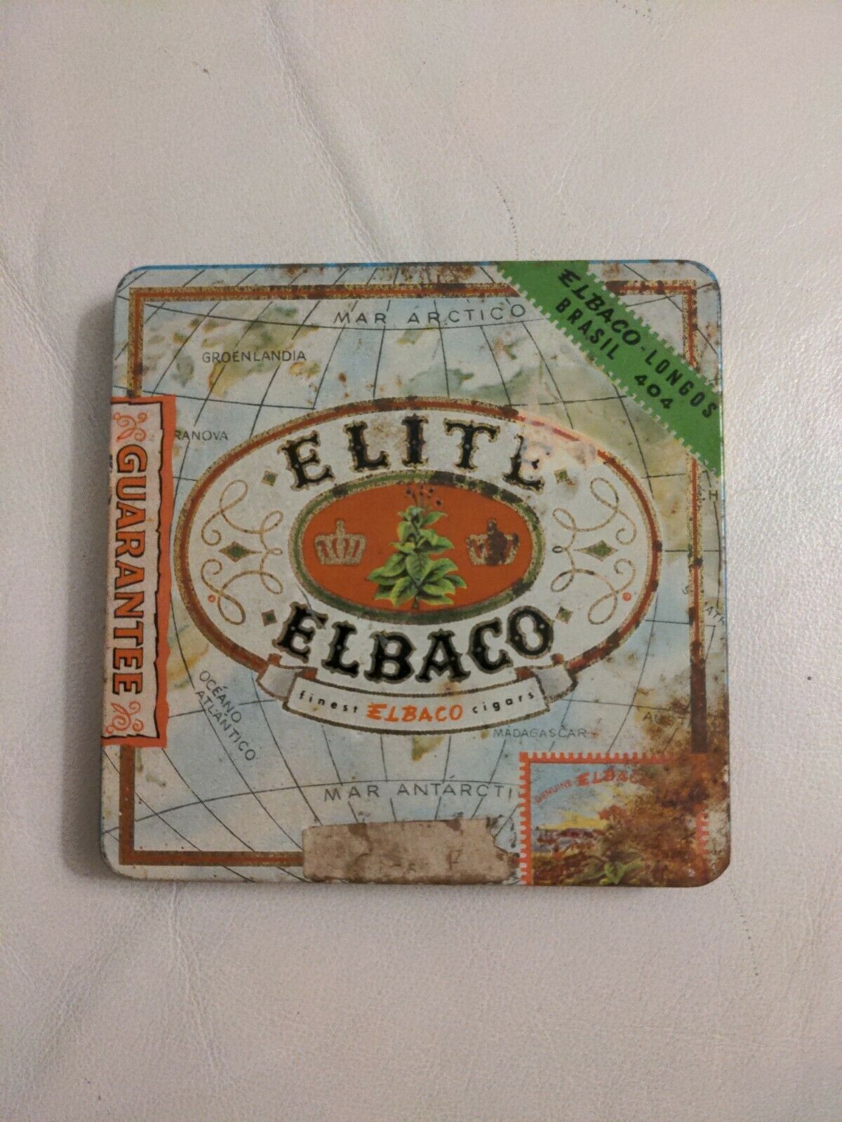 Elite ELBACO Longos Brasil 404 Cigar Tin Empty Case Germany