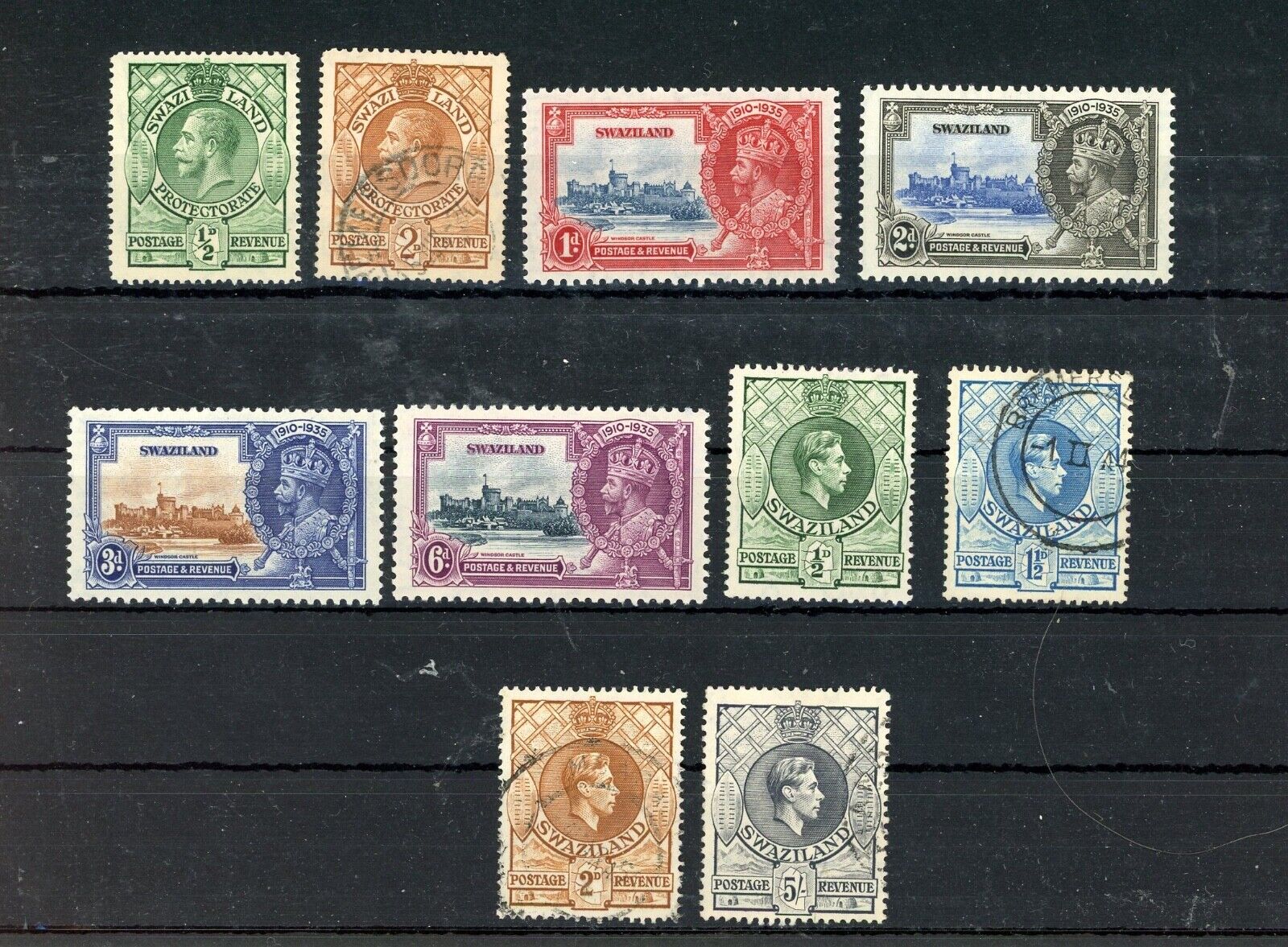 SWAZILAND--Lot of 10 different stamps