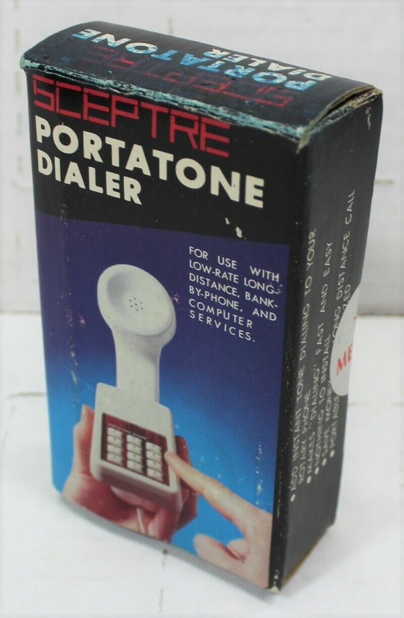 Rare Vintage Nos Scepter Portatone Dialer 10 Memory -adds Tone Dialing To Rotary