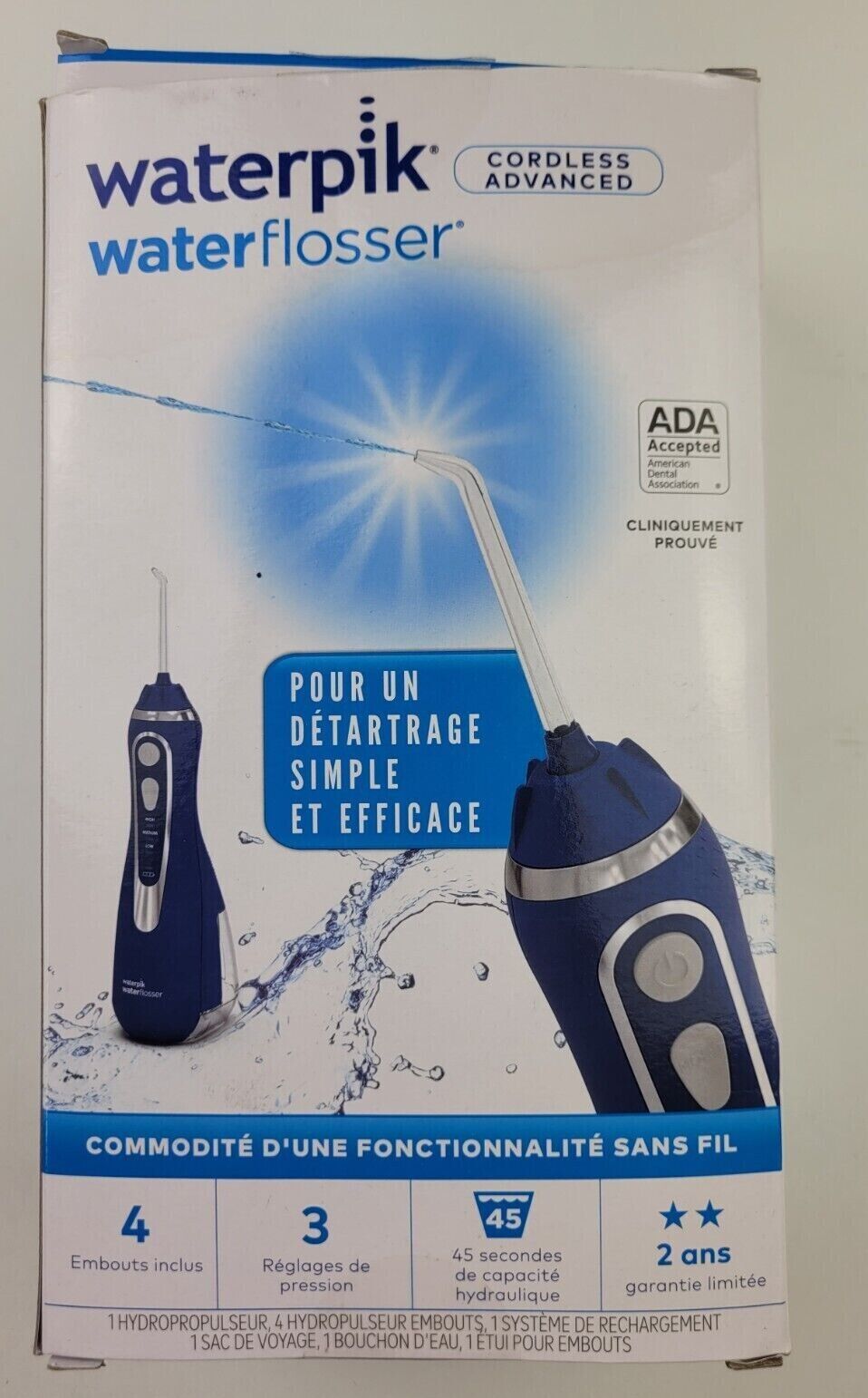 Waterpik Cordless Advanced Water Flosser For Teeth, Gums, Braces, Dental Care,