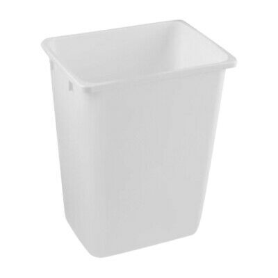 Rok Hardware Plastic Office Home Kitchen Trash Can Garbage Replacement Bin White