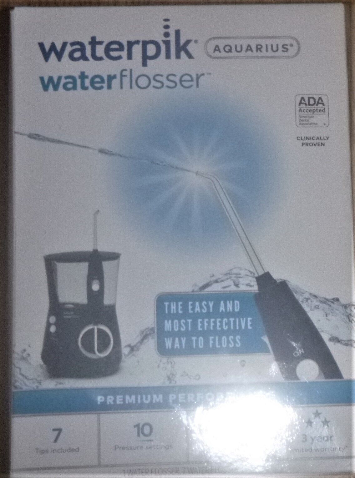 Waterpik Aquarius Waterflosser Model: Wp-663-cd Blue          Sb21