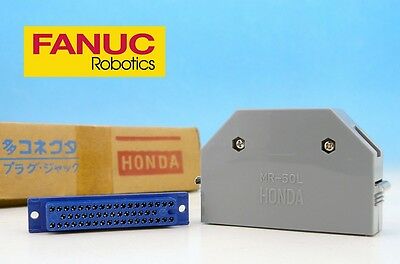 2x Set Mr-50f+ Mr-50l 50 Pin Female + Case Cover Honda Japan Connector Fanuc Cnc