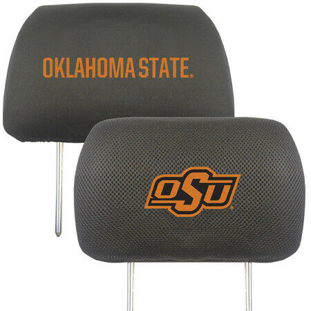 Fanmats 12591 Oklahoma State University Embroidered Head Rest Cover Set