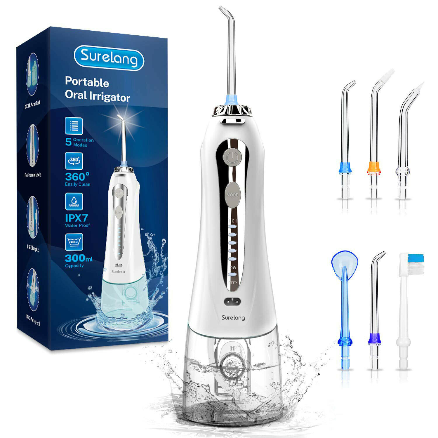 WATERPIK Cordless Water Flosser Dental Oral Irrigator Travel Teeth Cleaner Floss